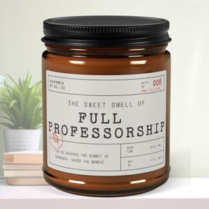 Akademisk milstolpspresent | Doftar som ett ljus för full professorstitel | Present till professor, mentor, PI