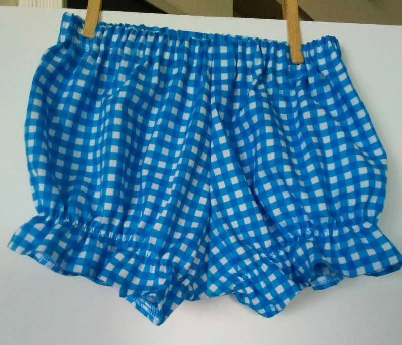 Baby and Toddler Girl's Gingham Print Bloomers Pick a Color: Turquoise, Purple, Dark Pink, Red or Black image 2