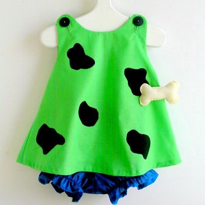 Baby and Toddler Green Pebbles Flintstone Costume image 3