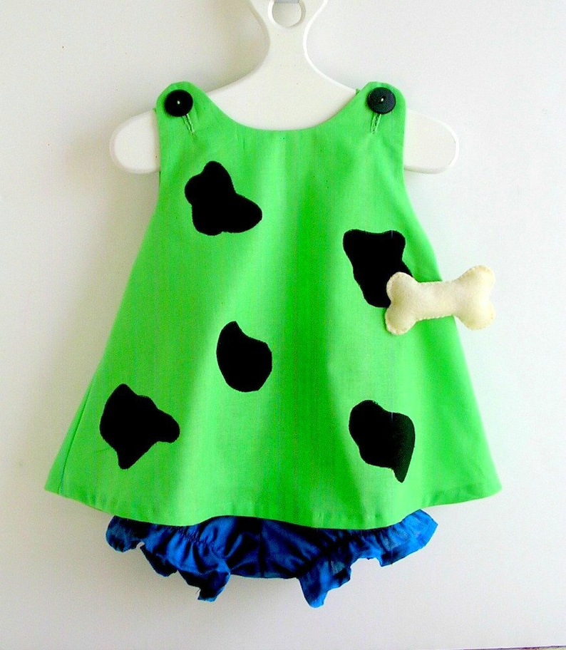 Baby and Toddler Green Pebbles Flintstone Costume image 3