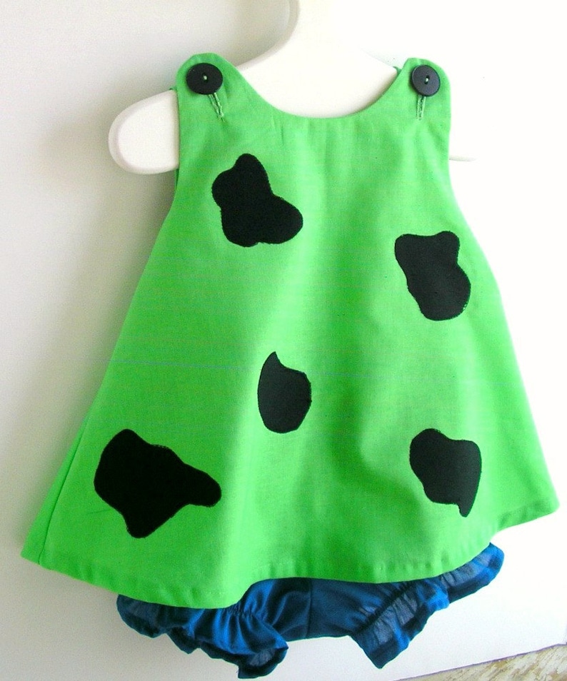 Baby and Toddler Green Pebbles Flintstone Costume image 4