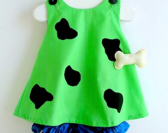 Baby and Toddler Green Pebbles Flintstone Costume