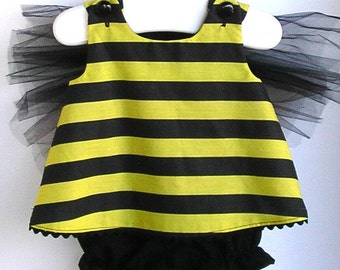 Baby and Toddler Bumble Bee Costume - Choose 2 PC or 3PC Set