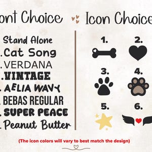 Font And Icon Choice