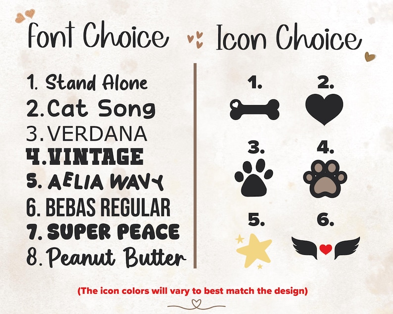 Font And Icon Choice