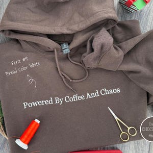 Anpassad broderad huvtröja, personlig broderad skjorta, personlig tröja med broderad text, personliga huvtröjor med fras, namn eller citat