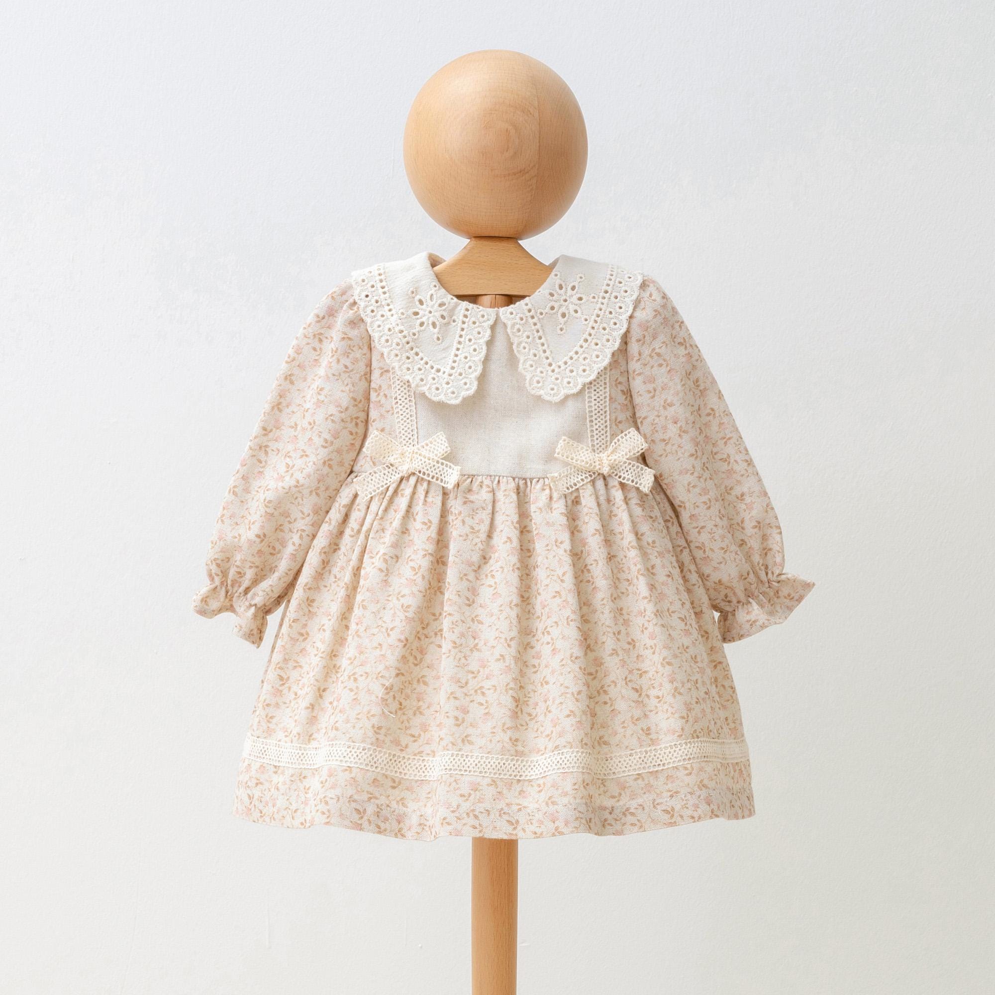 Vintage Brown Floral Toddler Dress - Etsy Vintage Brown Floral Toddler Dress - Etsy