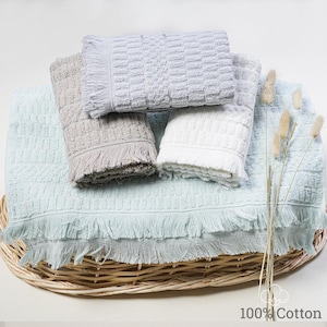 Organic Cotton Bath Towel Set: Eco-Friendly Absorbent Towels, 20x36 Inch (4-Pack)