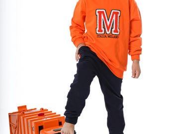 Boys Crewneck & Joggers Set "Milano" Toddler Boys Cotton Outfit
