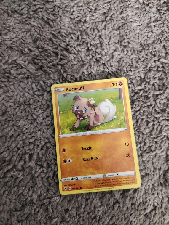 rockruff pokemon card CHR - 202/184 If heads Rockruff Holographic Pokémon TCG Pocket