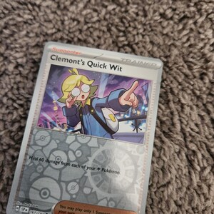 clemont pokemon card Clemont's Wit Iron Boulder Clemont's Luxray Custom Pokemon Card