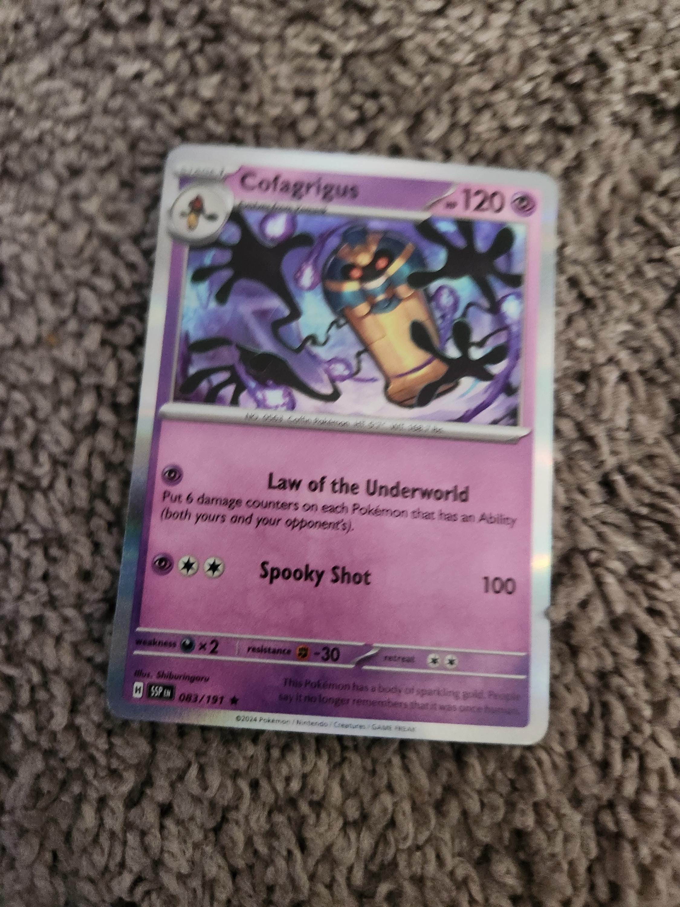 Cofagrigus 083/191 Sv08: Surging Sparks Reverse Holo - Etsy
