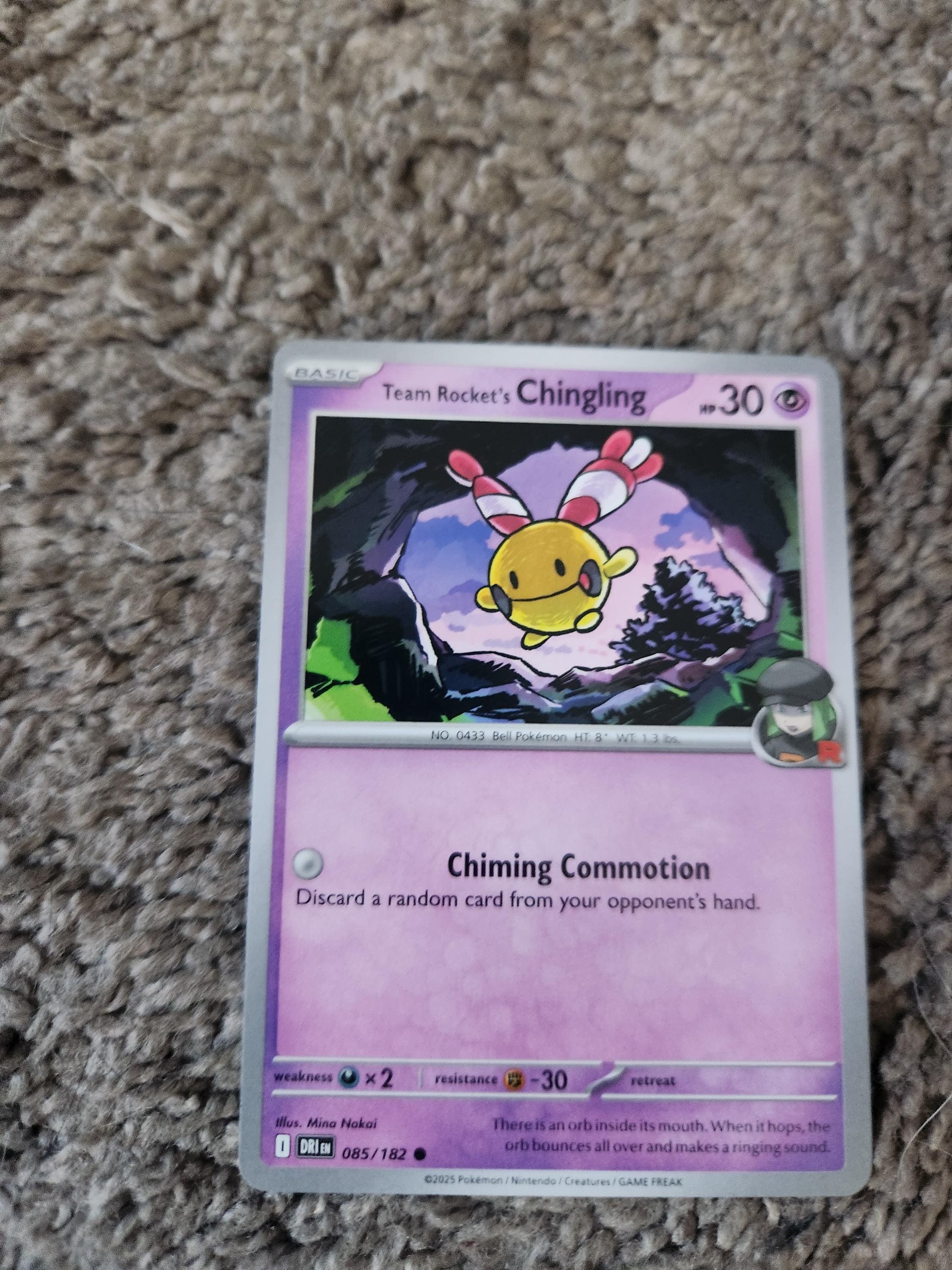 chingling pokemon card POKÉMON CARD GAME sv6 106/101 AR Chimecho