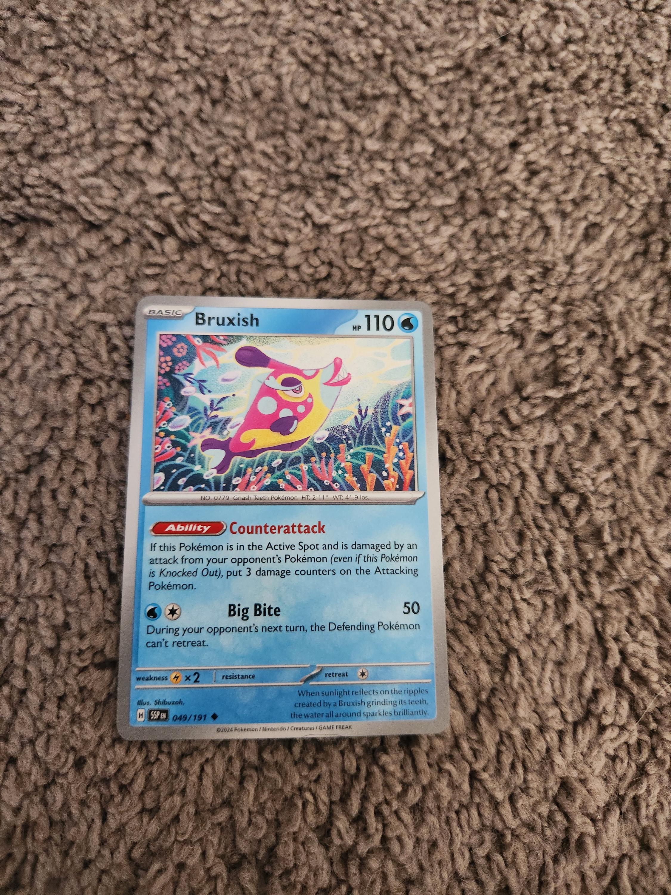 Bruxish 049/191 Sv08: Surging Sparks Reverse Holo - Etsy
