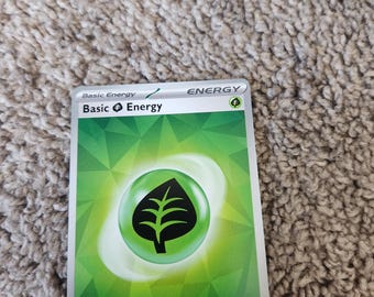 Basic Grass Energy 1 - SV01 Scarlet & Violet Base Set Reverse Holofoil Heavily Played