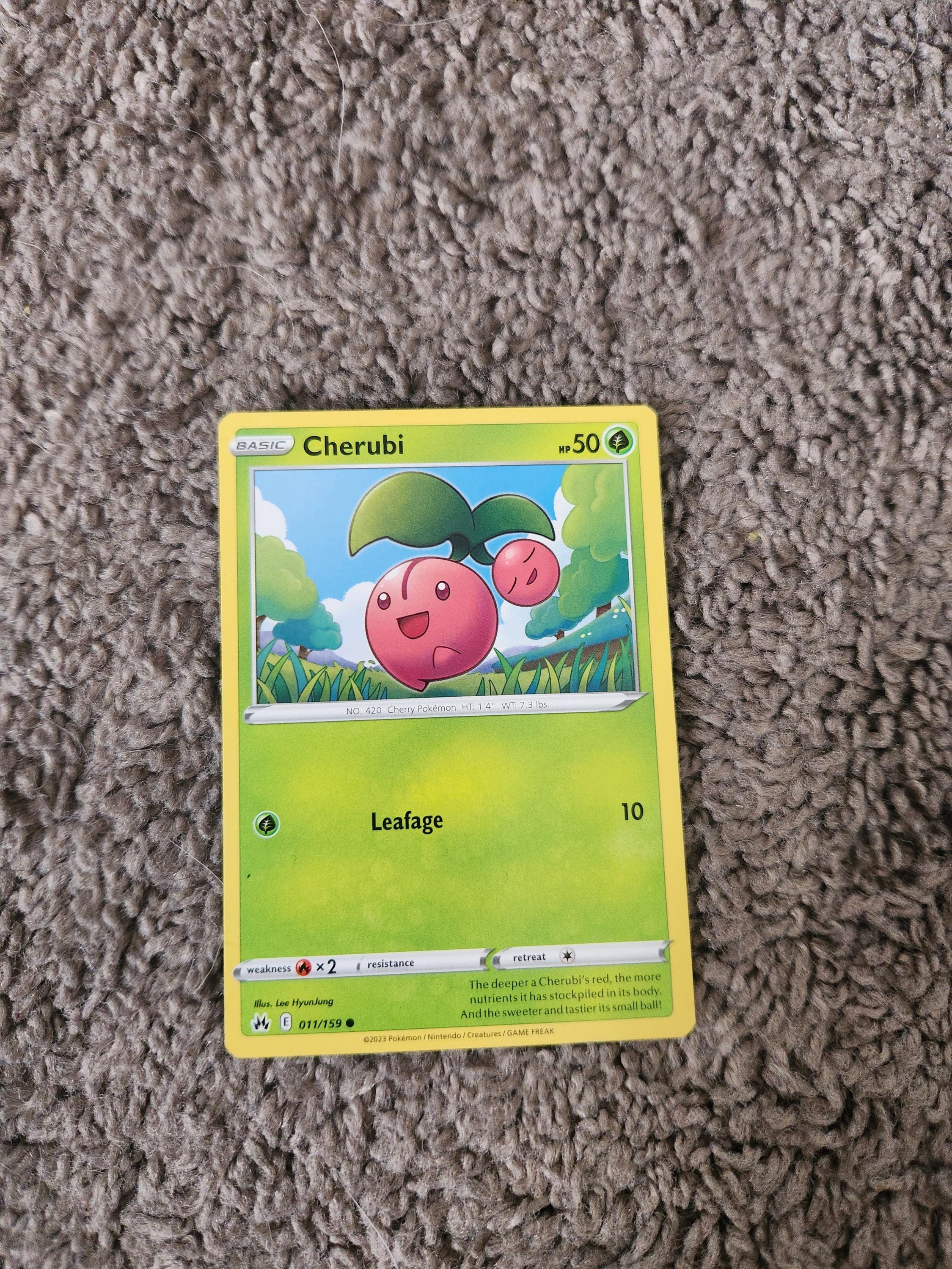 cherubi pokemon card price Cherubi Common SWSH09: Brilliant Stars 012/172 LP