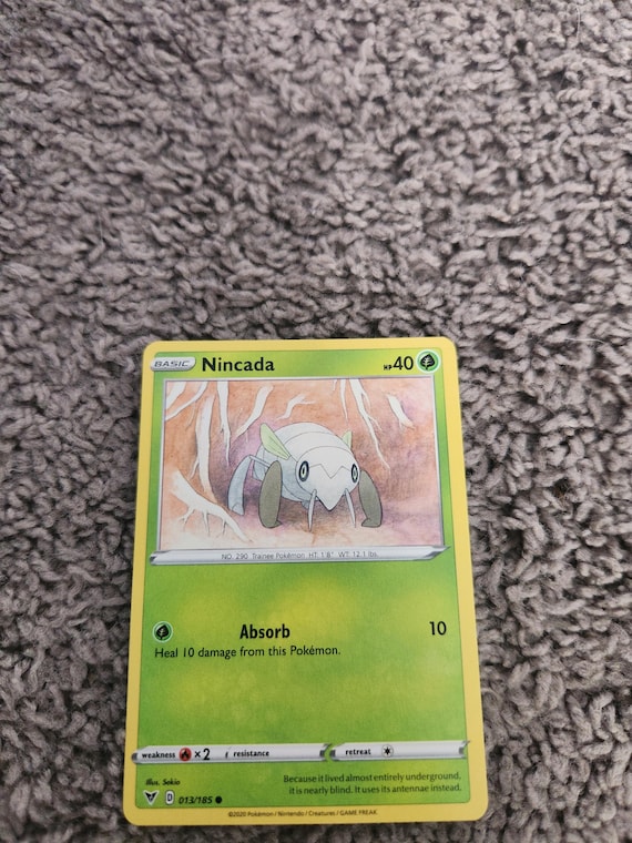nincada pokemon card Nincada - SWSH04: Vivid Voltage [REVERSE HOLO]