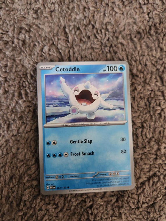cetoddle pokemon card Cetoddle 058/198 Scarlet & Violet