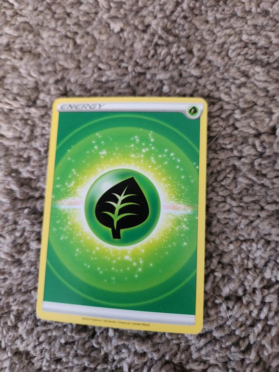 2023 Pokmon 151 Basic Energy Grass 001 English TCG Holographic Holo - Etsy  New Zealand