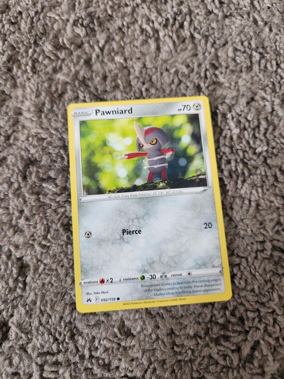 pokemon card pawniard (Pulsing Aura #119/234, 1-Diamond) you will receive a card in the same listed condition. Pokemon TCG - s11a -