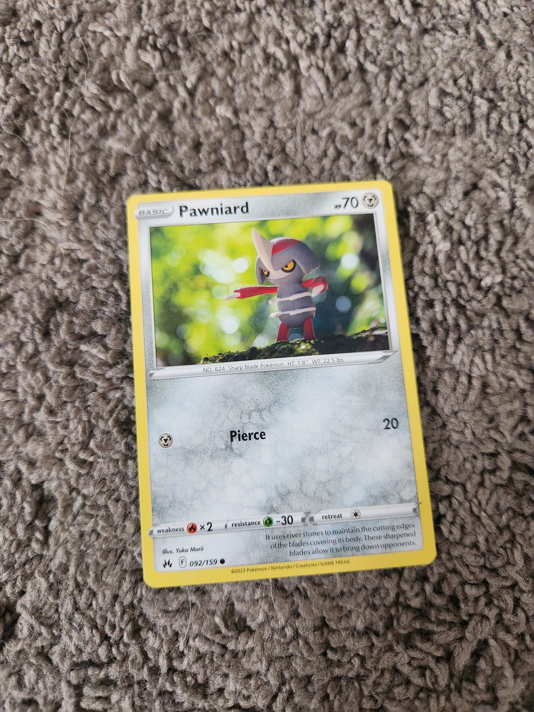 pawniard pokemon card POKÉMON CARD GAME s11a 049/068 C Parallel main image 1