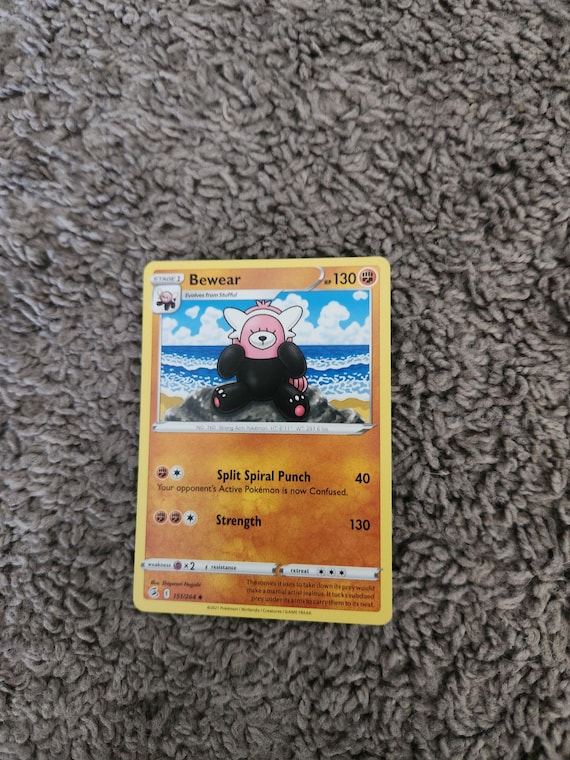Bewear 151/264 Reverse Reverse Holo Pokemon TCG Fusion Strike NM Near Mint  - Etsy