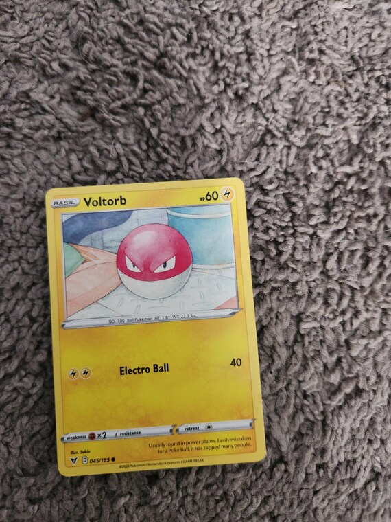 pokemon voltorb card Common  Pulsing Aura (B3) #55  Pokmon TCG Pocket Basic Pokemon Voltorb - Shining Legends -