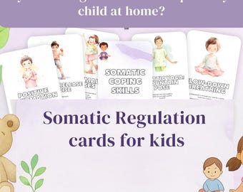 Somatic Regulation Cards for Kids | Calming Exercises (Printable PDF)