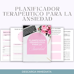 Planificador Terapéutico para la Ansiedad | Diario Imprimible en PDF | Herramientas de Bienestar Emocional