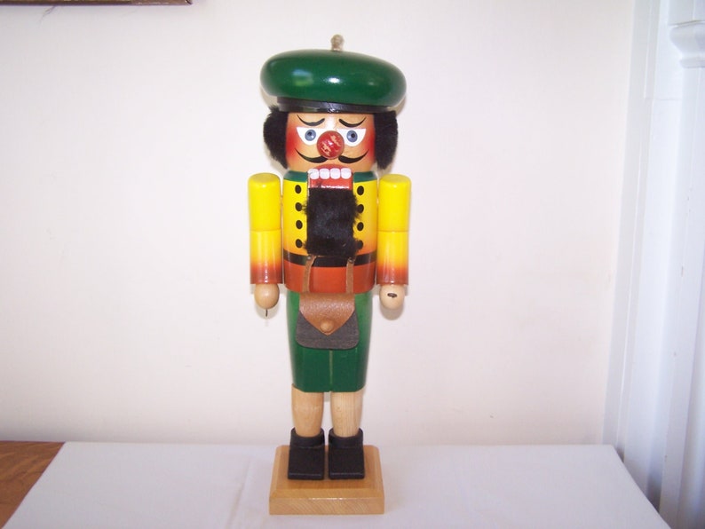 Steinbach Nutcracker Wood Fisherman Fishing Creel Scottish Etsy