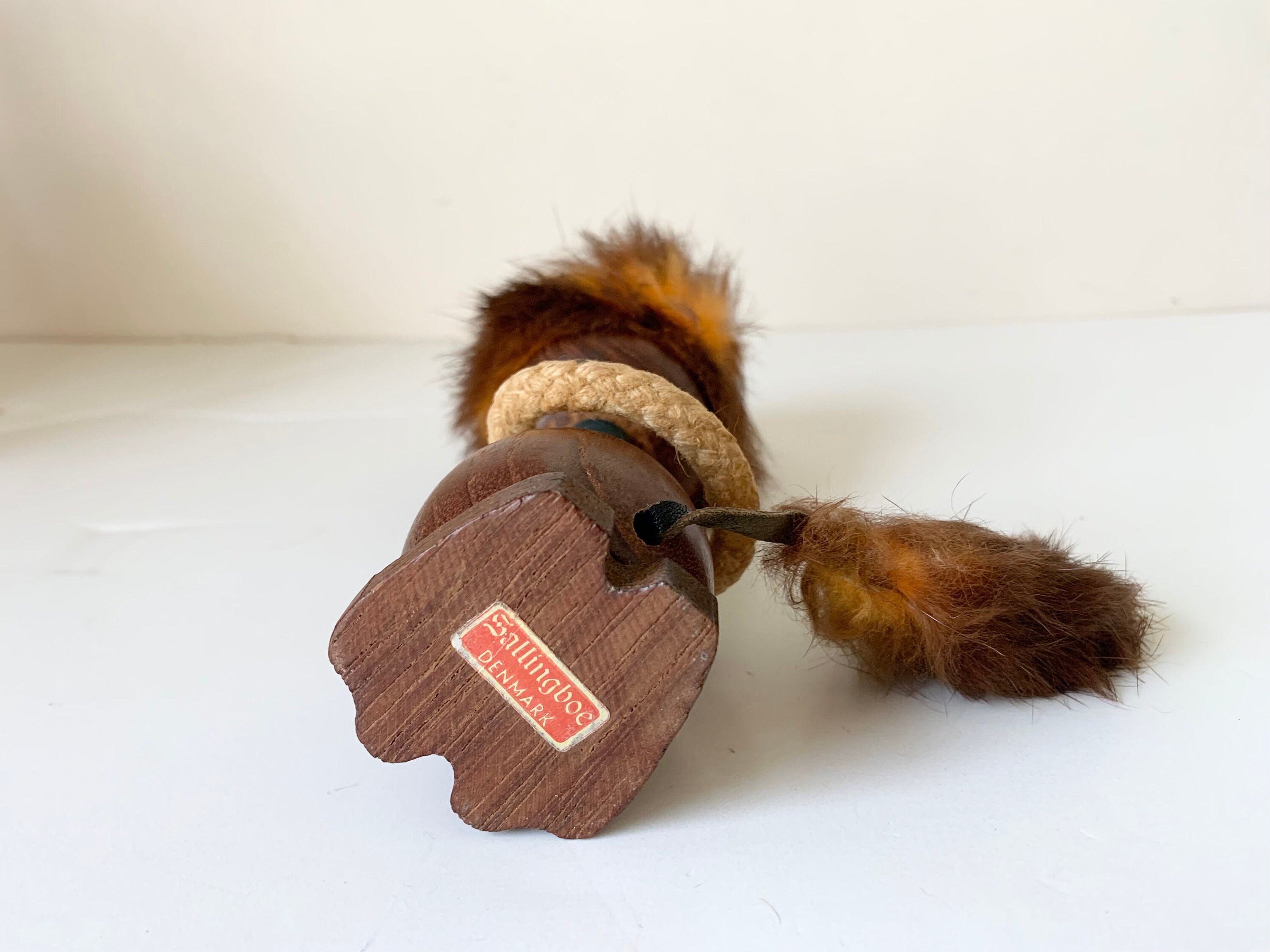 (レア)北欧•デンマークのかわいい犬ちゃん　ヴィンテージ　Sallingboe社 Sallingboe Denmark, Teak Animal Troll, Wood Troll, Wooden