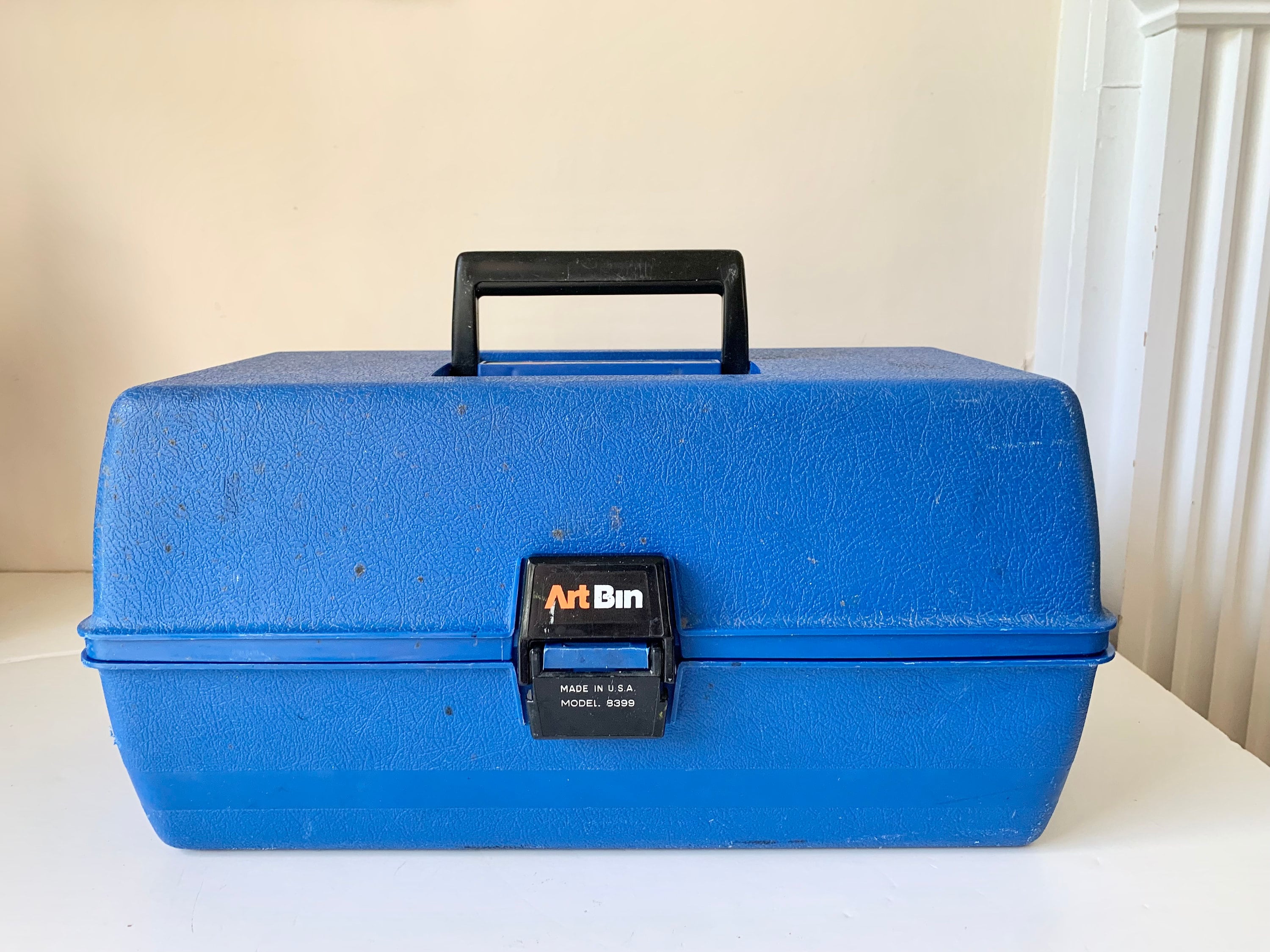 Art Bin by Vlchek, Blue Tool Box, Design School Tote, Blue