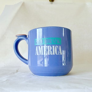 Lindt Stymeist Cup, Colorways Mug, Good Morning America, Blue Coffee Mug, Made in Japan, Modern Mug, Vintage