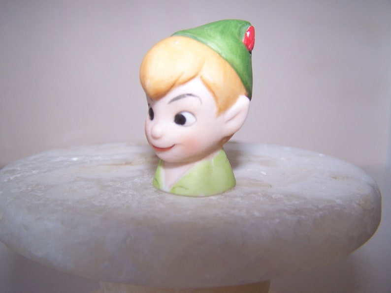 Peter Pan Thimble Disney Collectible Elf Figurine Etsy