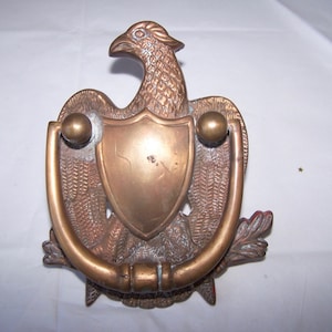 American Eagle, Door Knocker, Cast Metal, Eagle Doorknocker, Vintage, Door Accessory, Americana, Patriotic Knocker, Patriotic