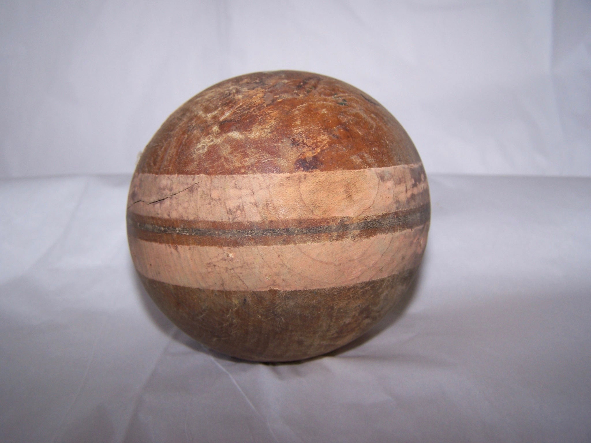 Bola de croquet de madera Melocotón naranja Bola de rayas | Etsy