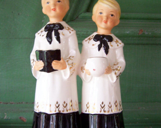 Vintage Choir Boys Figurine Schmid Bros Japan Etsy