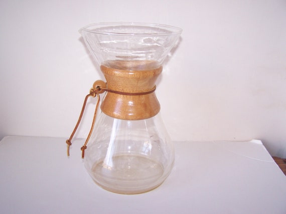 Vintage Pyrex Glass Chemex Coffee Pot 