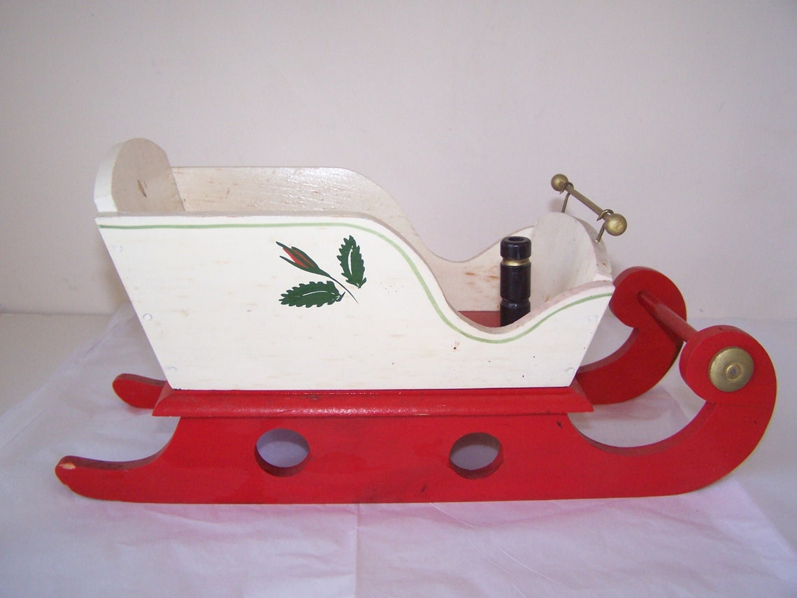 20 Ornements De Noël En Bois Mini Traîneaux Et Skis - 7x2 Cm - Décoration Sapin, Guirlande, Couronne - Style Rustique