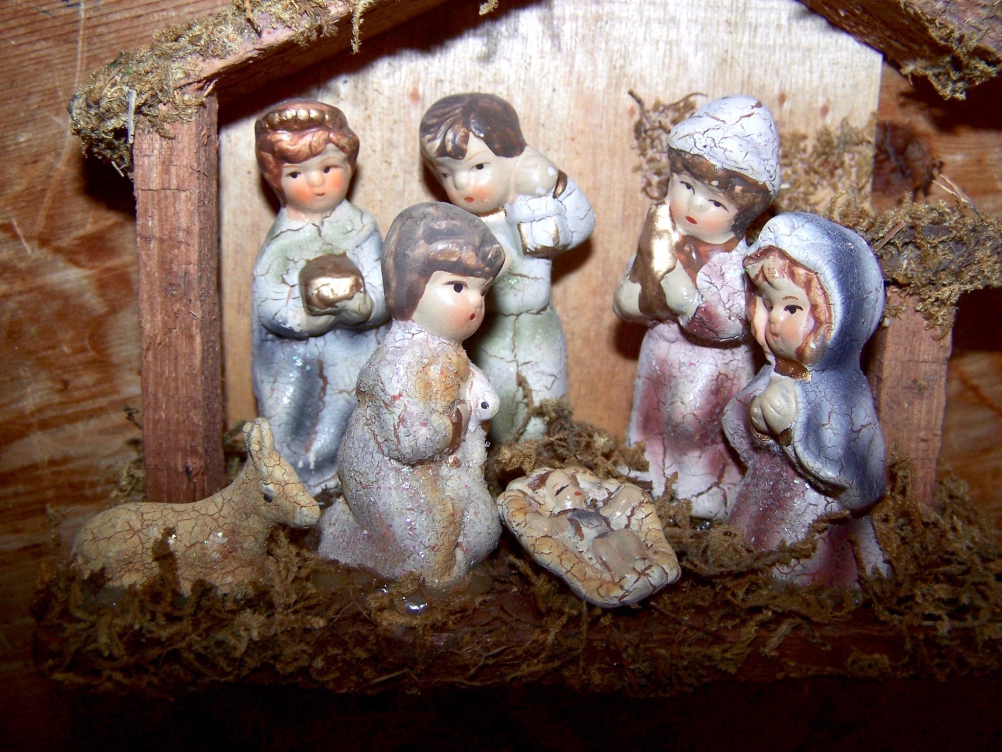 Crèche Créche Créche de Noel Marie et Joseph Bébé Jésus | Etsy