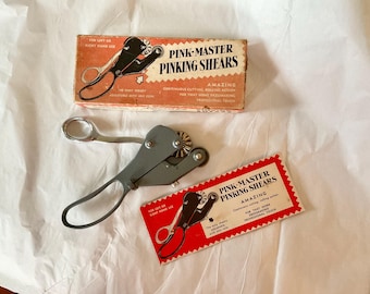 Pink-Master, Pinking Shears, Continuous Cutting, Rolling Action, Left Right Hand, Dressmaking Sewing, Adjustable, Textile Tool