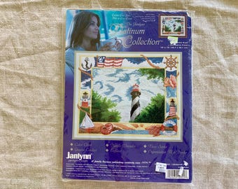 Janlynn, Platinum Collection, Nautical Samplings, Counted Cross Stitch, Unopened Kit 010-0301,
