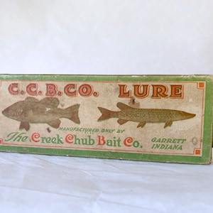 Vintage Creek Chub Striper Strike, Green 5 Vintage Fishing Lure, Man Cave  Decor, Shadow Box Lures, 