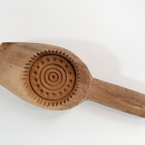 Wood Butter Mold, Butter Press Tool, Butter Utensil, Wood Butter Stamp, Decorative Stamp, Primitive Kitchen, Maple Sugar Making, Kitchenalia