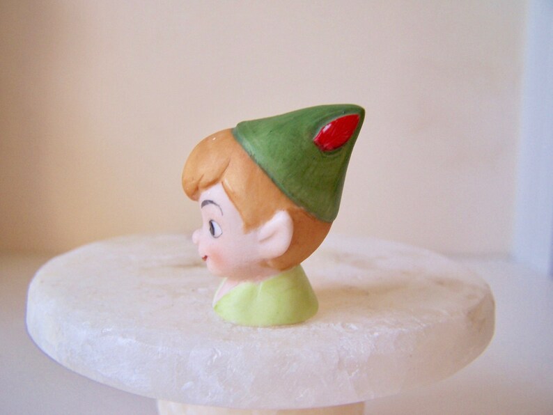 Peter Pan Thimble Disney Collectible Elf Figurine Etsy