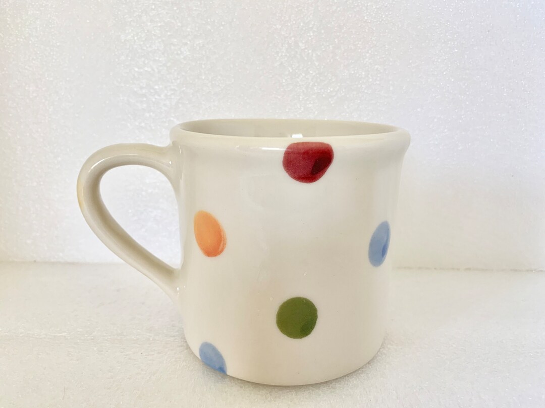 Hartstone Pottery Polka Dot Mug Zanesville Ohio Made in Etsy