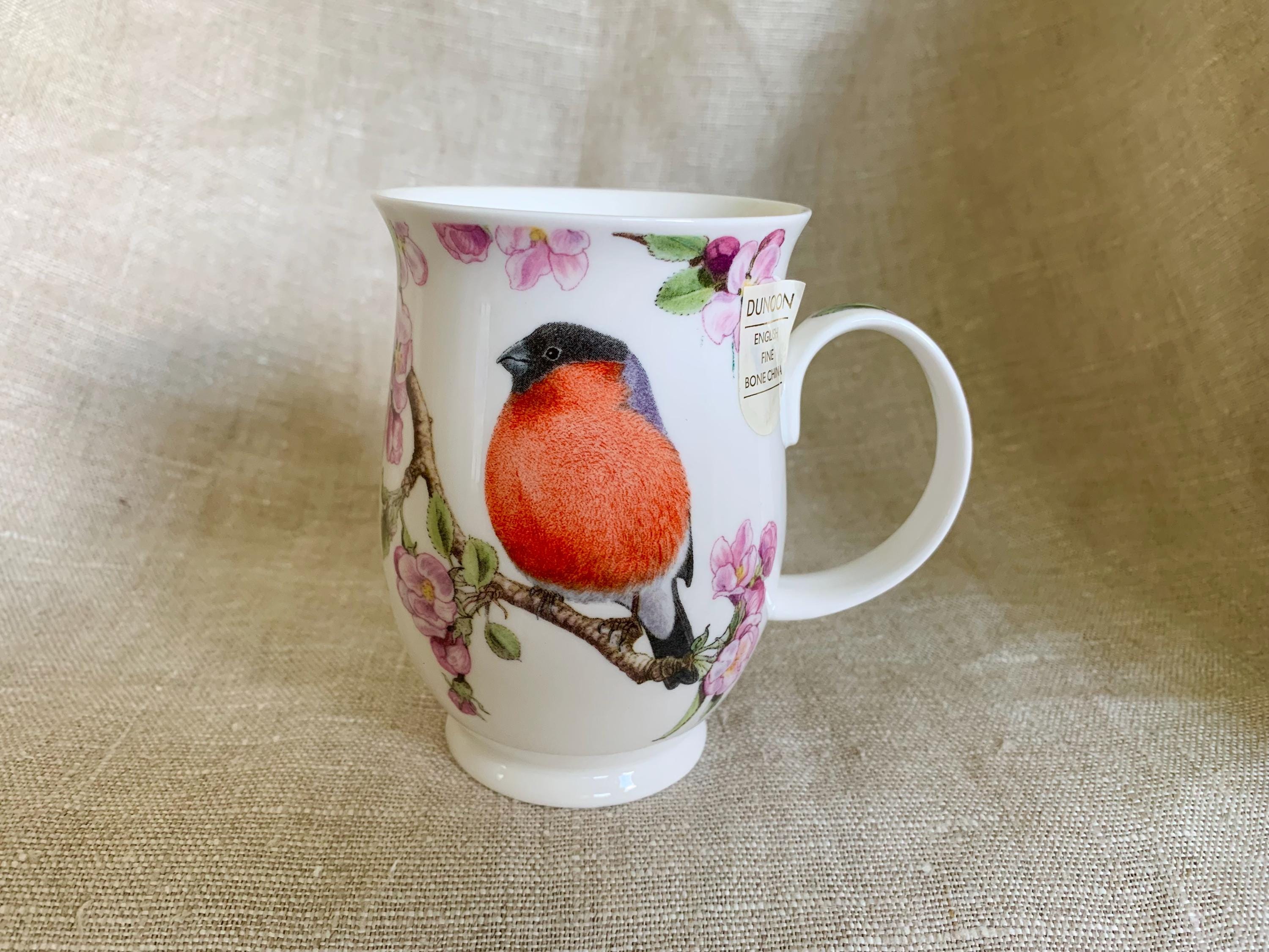 Dunoon Mug, Richard Partis, Birdsong Design, Fine Bone China, Coffee Mug,  Made in England, Bullfinch, European Goldfinch - Etsy
