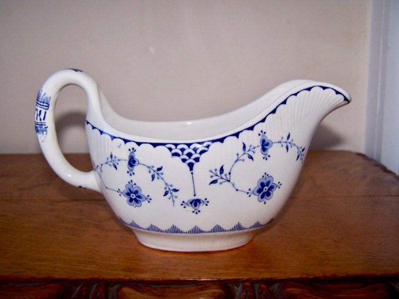 Blue Denmark Gravy Boat Furnivals Limited Made in England Etsy