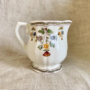Gien France, Olerys Creamer, Faiencerie De Gien, French Dishware, Floral Pattern, Made in France, Vintage