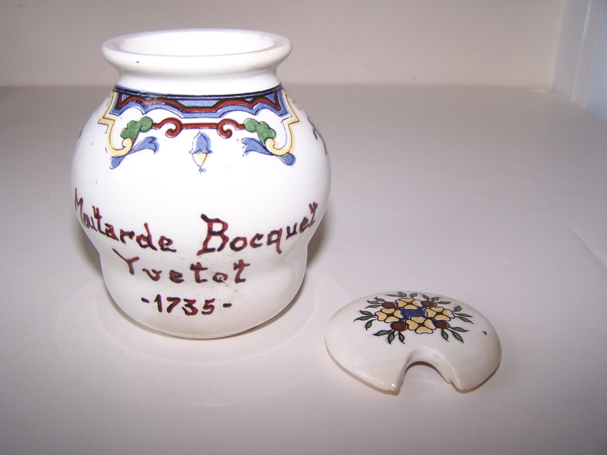 Moutarde Bocquet Yvetot 1735 Mustard French Mustard Jar Etsy